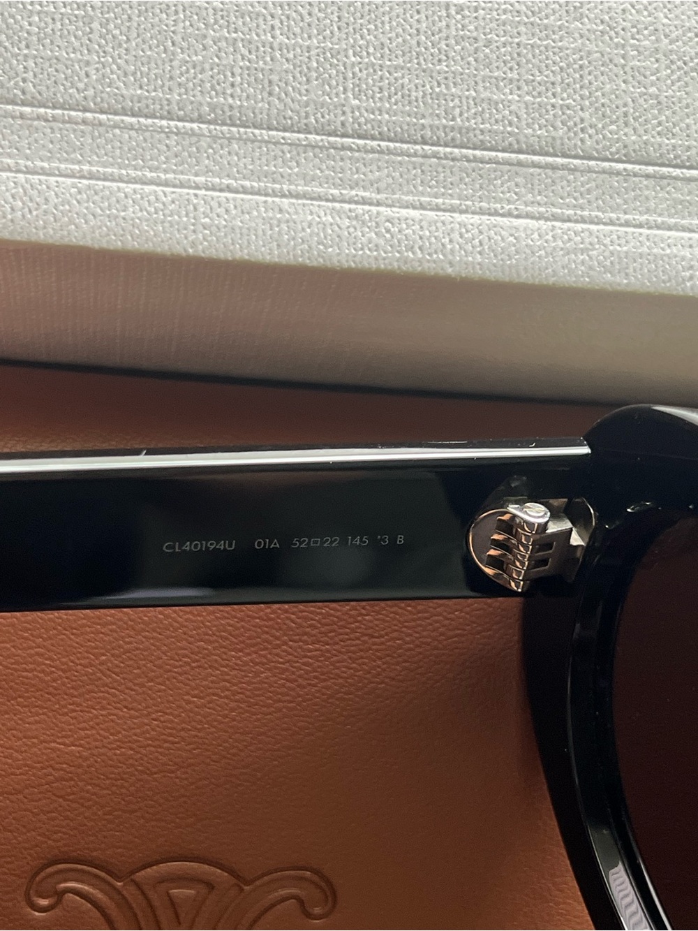 Celine Black Oval Sunglasses - Picture 7 of 8